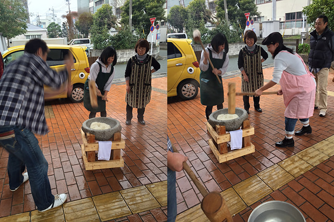 新春餅つき大会1